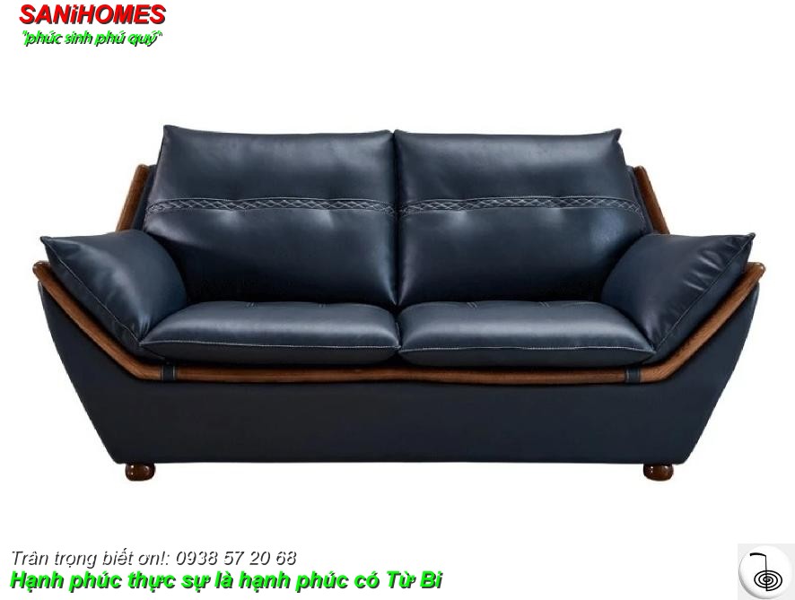 Sofa da bò Ý dáng thuyền Sani Toreno