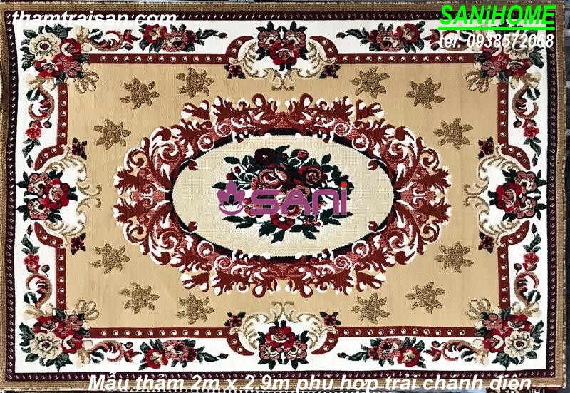 Mẫu thảm Prinde kích thước phù hợp trải chánh điện