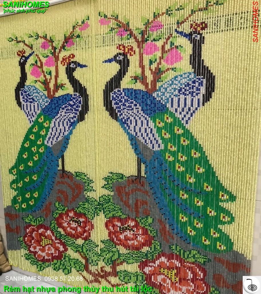 Mành hạt nhựa phong thủy