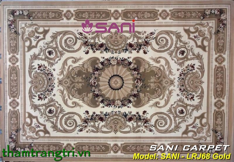 Thảm len tự nhiên SANI-LRJ68 GOLD tham len tu nhien maharajah 131505 23 688gold