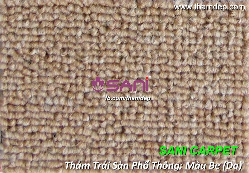 Thảm trải sàn một màu giá rẻ - Màu kem tham trai san ws 09 mau da