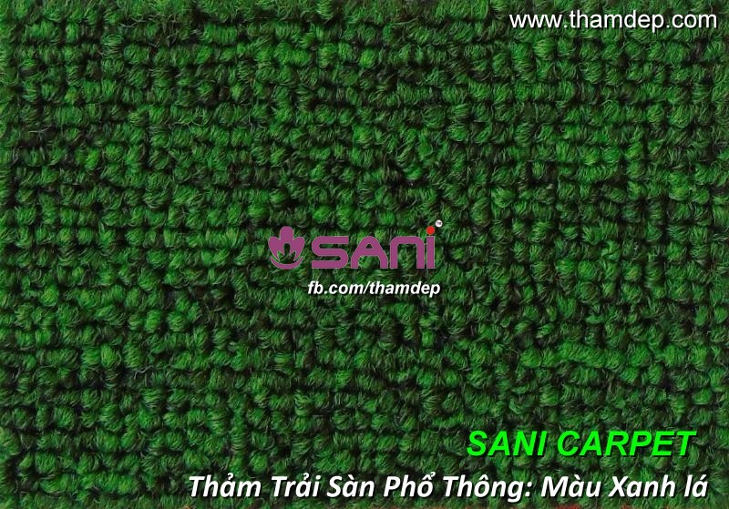 Thảm trải sàn một màu giá rẻ - Màu xanh lá tham trai san ws 88 xanh la