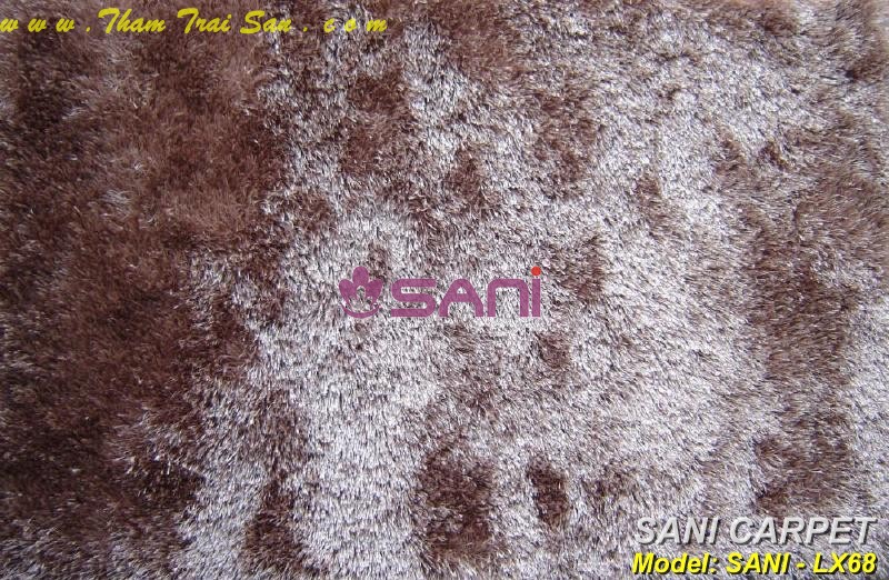 Thảm lông xù một màu xu caphesua x68
