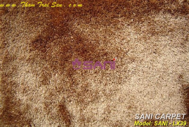 Thảm lông xù một màu xu dong beige x39