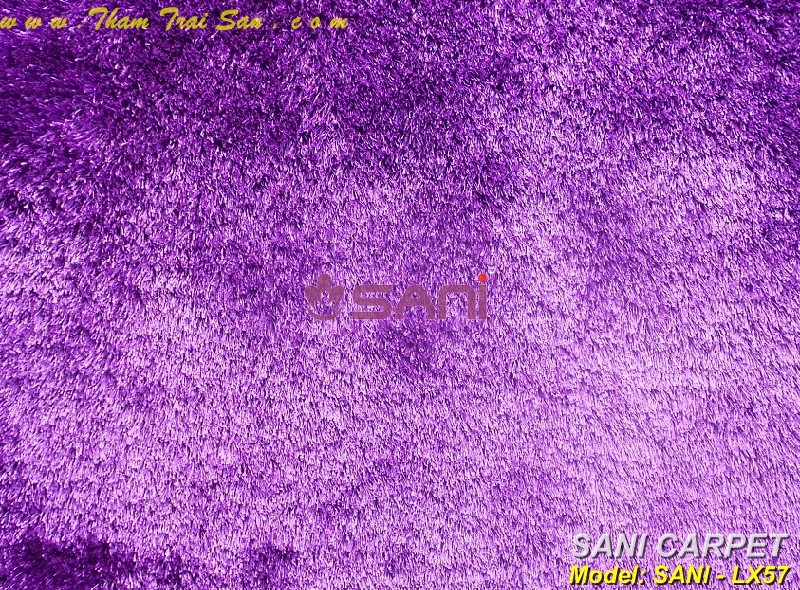 Thảm lông xù một màu xu violet x57