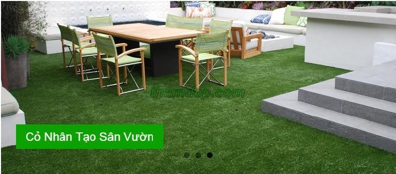 Thảm cỏ nhân tạo SANI co nha tao san vuon