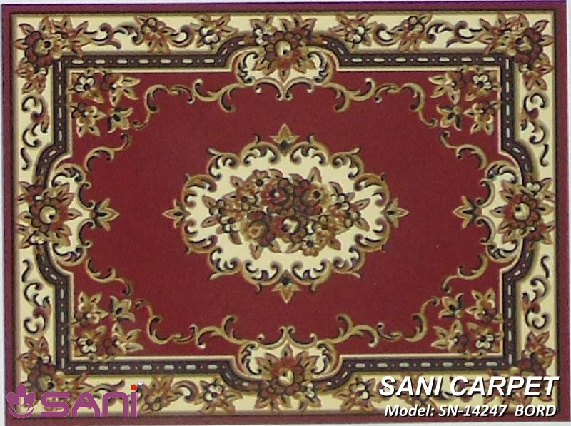 Thảm hoa văn giá rẻ Prie - SN tham hoa van gia re precle sani 14247 bord