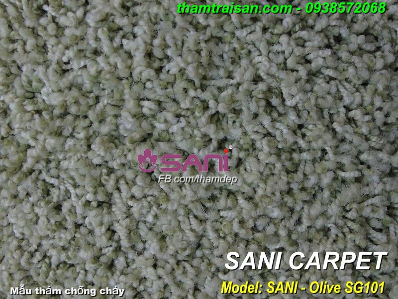 tham trang tri shagy olive