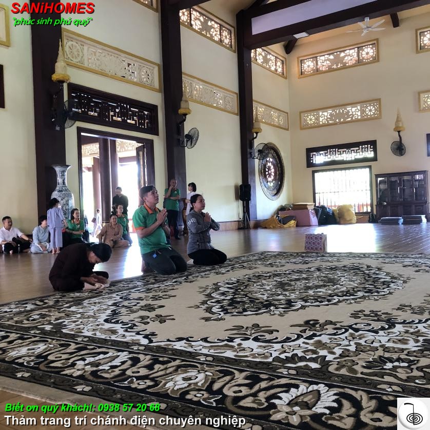 tam tham hoa van trai trang tri truoc ban tho su to dong nai