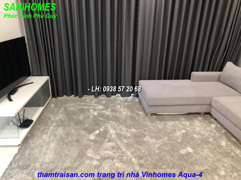 Hình ảnh thảm trải Sofa căn hộ Aqua 4 Vinhomes Ba Son Sài Gòn