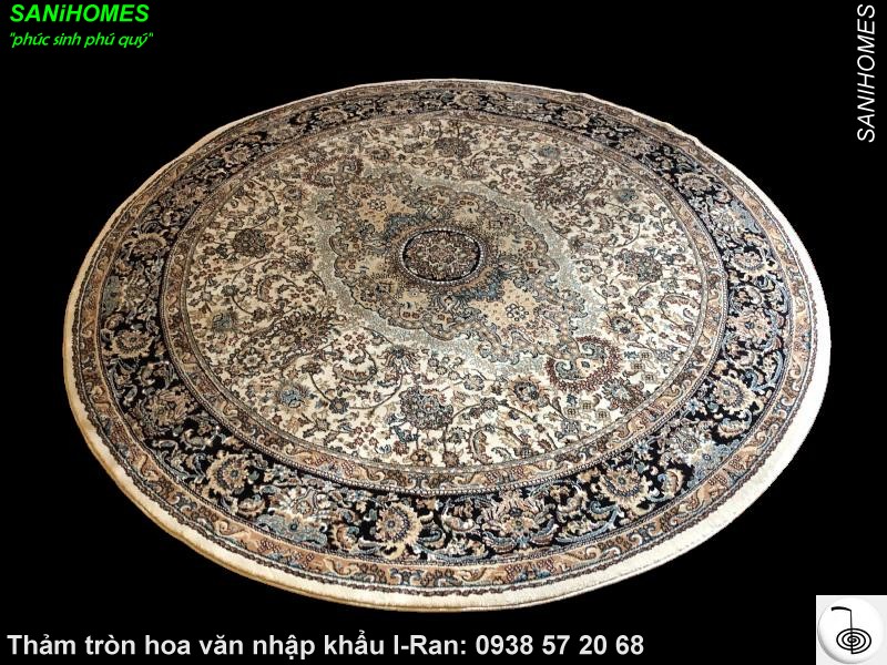 Trang trí nội thất với thảm tròn I-Ran