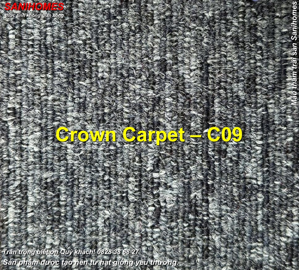 3 tham trai san crown carpet c09