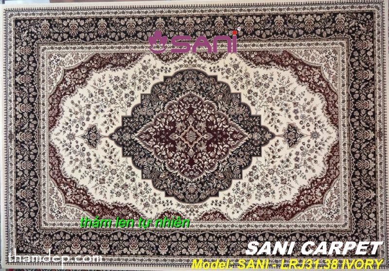 tham len tu nhien hoa van co dien ba tu rajah 7606 21 ivory
