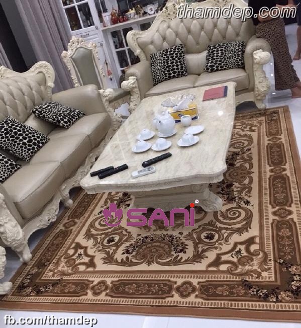 Thảm len tự nhiên cao cấp trải sofa tham len tu nhien trai sofa sani6